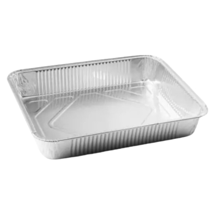 Bandeja 18 piezas sin/tapa aluminio  (pq. 100 un.)