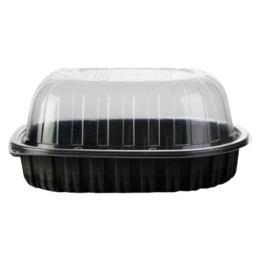Ensaladera c/tapa transparente 375 cc.  (pq. 50 recip.)