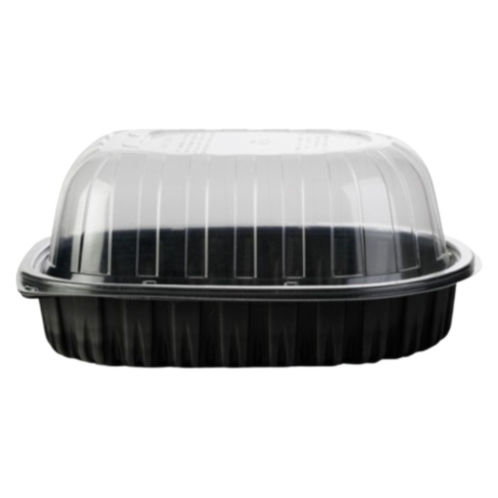 Ensaladera c/tapa transparente 375 cc.  (pq. 50 recip.)