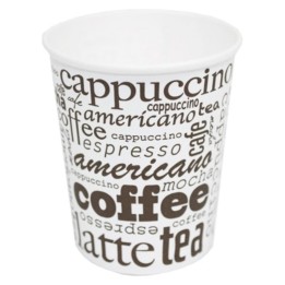 Vaso cartón 240 ml.  blanc (cj. 20 pq. 50 un.)