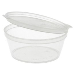 Tarrina paqueña c/tapa 60 ml.  (pq. 50 un.)