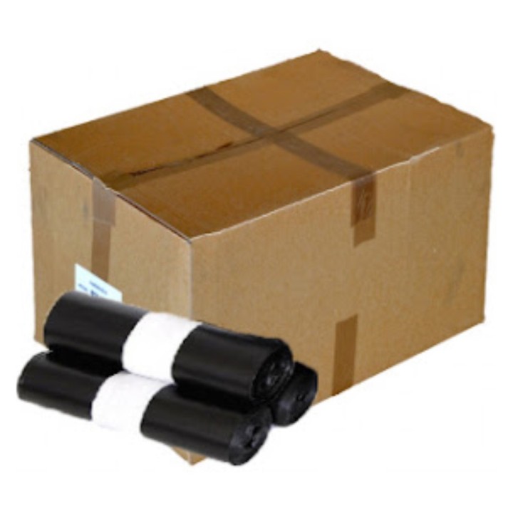 Bolsa Basura 52x60 cm.  g-70 negro (cj. 50 r. 25 bl.)