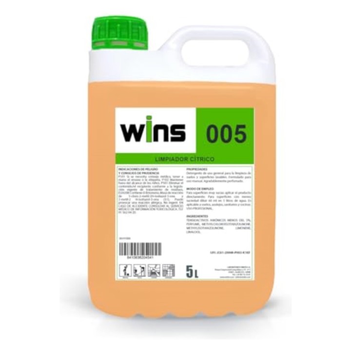 Wins 005 detergente limpiador citrico (gf. 5 kg.)