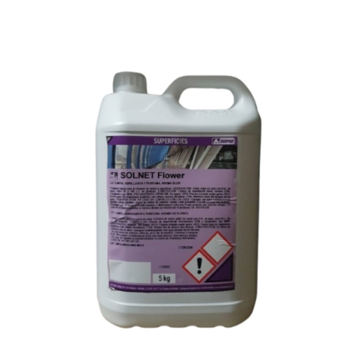 Solnet Flower fregasuelos ambientador (gf. 5 kg.)