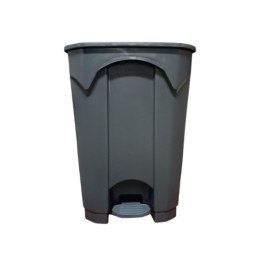 Cubo de basura sin tapa con pedal 48x38,5x64 cn. 68 l.  gris (1 un.)