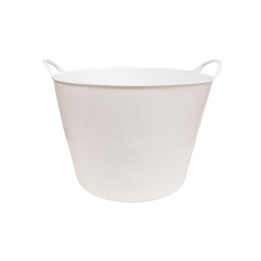Capazo alimentario alto 45x52 cm 40 l.  blanco (1 un.)