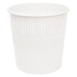 Papelera oficina plastico 28 cm blanc (1 un.)