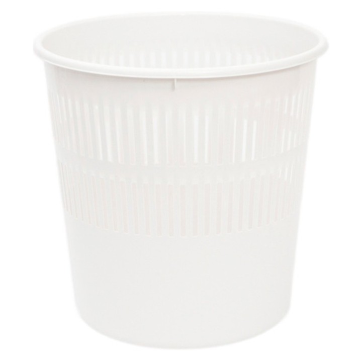 Papelera oficina plastico 28 cm blanc (1 un.)