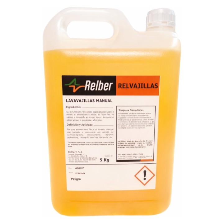 Relvajillas lavavajillas manual naranja (gf. 5 kg.)
