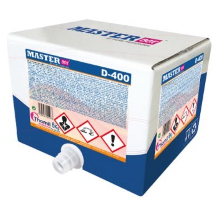 Detergente lavavajillas autom. master-box d-400 aguas duras (bl. 6 kg.) (escolliu una característica)