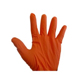 Guantes nitrilo ultra grip t/xl 8 gr. naranja (pq. 50 un.)