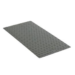 Alfombra antideslizante bañera 77x36 cm. gris