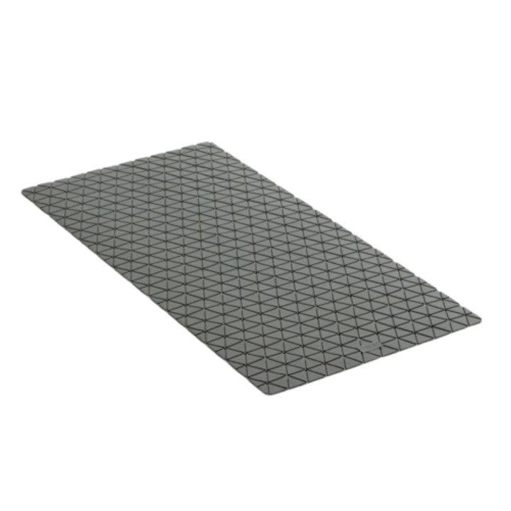 Alfombra antideslizante bañera 77x36 cm. gris