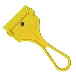 Rascador vidrios plastico sencillo 11x5 cn. (pq. 4 un.)