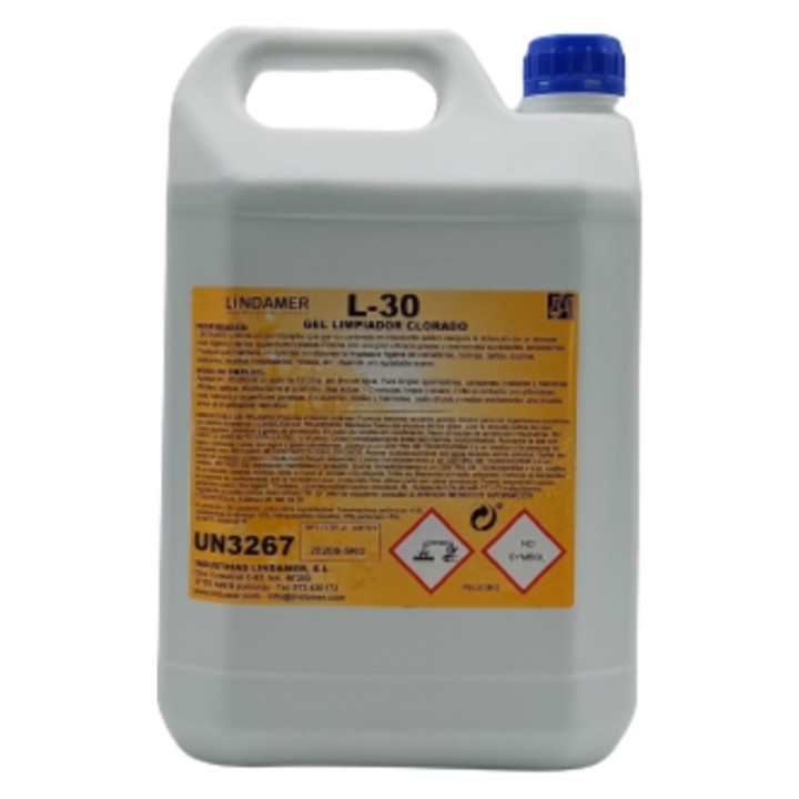 L-30 Gel limpiador clorado env.incl. lindamer  (gf. 5 kg.)