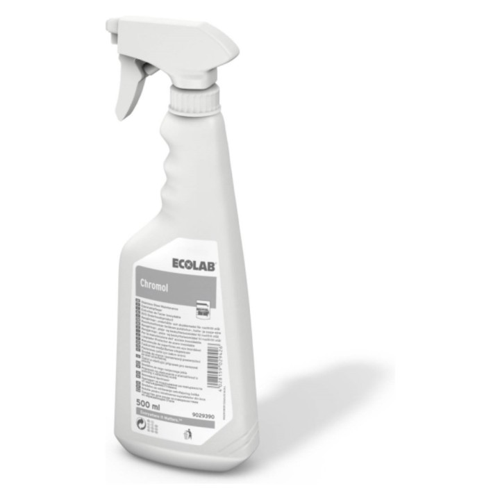 Chromol limpiador protector superficies acero inoxidable ecolab  (bt. 500 ml.)