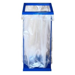 Portasacos rectangular blanco 25x20x63 cm. 30 l.  blanc (1 un.)