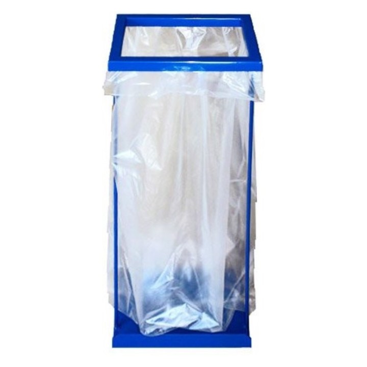 Portasacos rectangular blanco 25x20x63 cm. 30 l.  blanc (1 un.)