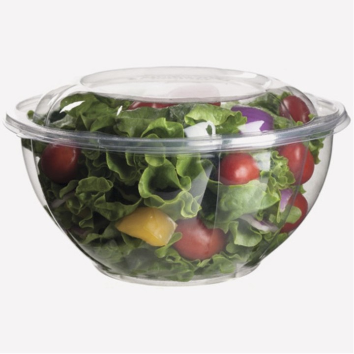 Ensaladera c/tapa 250 cc.  transparente (pq. 50 un.)