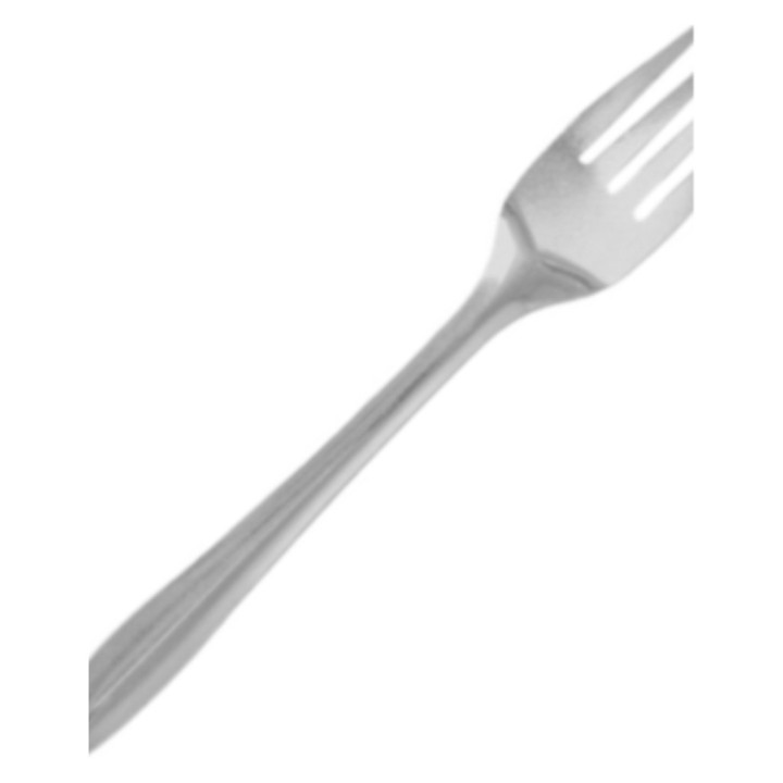 Tenedores inox 18 cm.  plateado (cj. 100 un.)