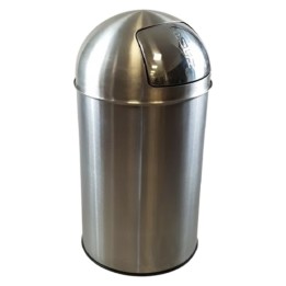 Papelera cabezal basculante inox 40 l.  (1 un.)