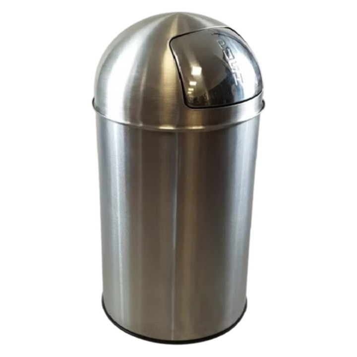 Papelera cabezal basculante inox 40 l.  (1 un.)