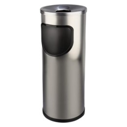 Papelera Cenicero Obertura lateral inox 20 l.  (1 un.)