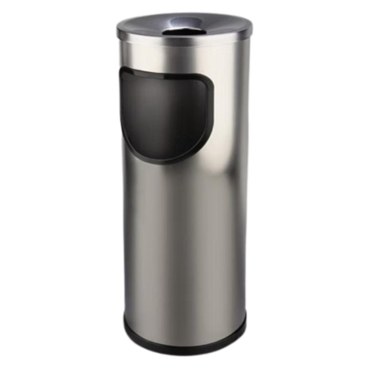 Papelera Cenicero Obertura lateral inox 20 l.  (1 un.)