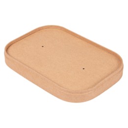 Tapas para envases 254.33/34/35 17,3x12,3x2 cm kraft  (pq. 300 un.)