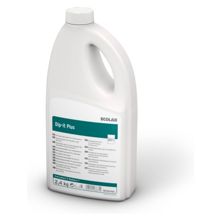 Dip - It Plus Desmanchante Remojo Recuperación Vajilla ecolab  (bt. 2,4 l.)