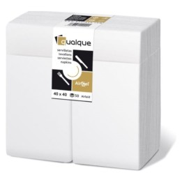 Servilleta kangur tissue aircel 1/8 55 gr 40x40 cm.  1 h. blanc (cj. 650 serv.)