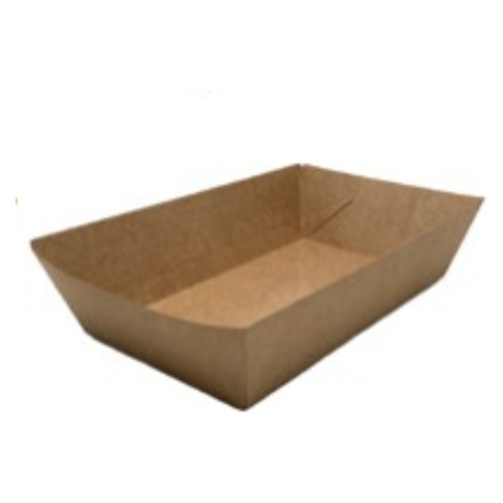Barqueta kraft antigrasa 960 gr. (170x95x55 mm.) (pq. 500 un.)