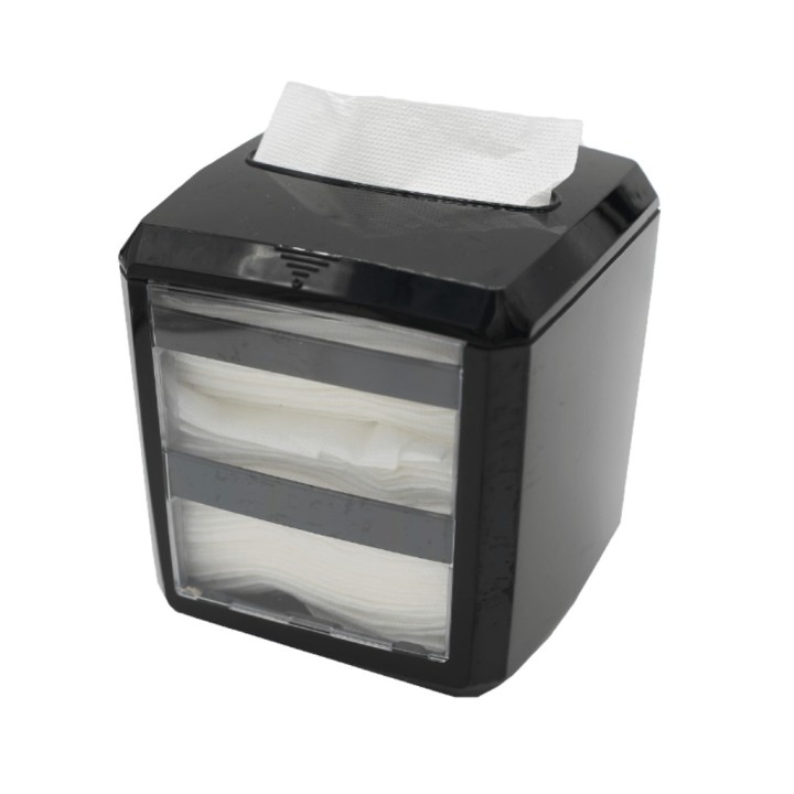 Dispensador cuadrado de sobremesa para servilletas V y Z de 11 a 10 cm. (1 un.)