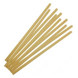 Caña Recta Fibras Vegetales compostable 230x8 mm.  (pq. 350 un.)