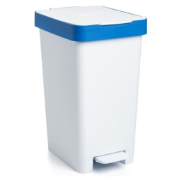 Cubo basura c/pedal plegable Smart plástico 25 l. azul